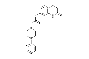 N-(3-keto-4H-1,4-benzoxazin-6-yl)-2-[4-(4-pyrimidyl)piperazino]acetamide