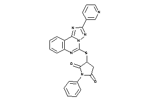 1-phenyl-3-[[2-(3-pyridyl)-[1,2,4]triazolo[1,5-c]quinazolin-5-yl]thio]pyrrolidine-2,5-quinone