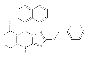 2-(benzylthio)-9-(1-naphthyl)-5,6,7,9-tetrahydro-4H-[1,2,4]triazolo[5,1-b]quinazolin-8-one