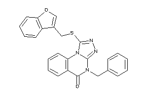 Image of 1-(benzofuran-3-ylmethylthio)-4-benzyl-[1,2,4]triazolo[4,3-a]quinazolin-5-one