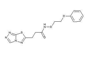 N-(2-phenoxyethoxy)-3-([1,2,4]triazolo[3,4-b][1,3,4]thiadiazol-6-yl)propionamide