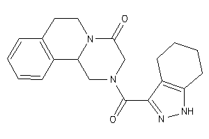 2-(4,5,6,7-tetrahydro-1H-indazole-3-carbonyl)-3,6,7,11b-tetrahydro-1H-pyrazino[2,1-a]isoquinolin-4-one