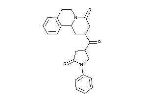 Image of 2-(5-keto-1-phenyl-pyrrolidine-3-carbonyl)-3,6,7,11b-tetrahydro-1H-pyrazino[2,1-a]isoquinolin-4-one