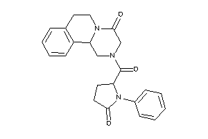 2-(5-keto-1-phenyl-prolyl)-3,6,7,11b-tetrahydro-1H-pyrazino[2,1-a]isoquinolin-4-one