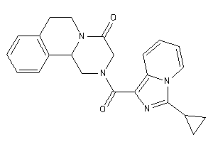 Image of 2-(3-cyclopropylimidazo[1,5-a]pyridine-1-carbonyl)-3,6,7,11b-tetrahydro-1H-pyrazino[2,1-a]isoquinolin-4-one