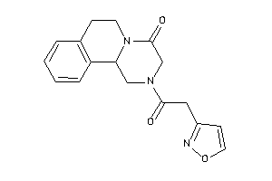 Image of 2-(2-isoxazol-3-ylacetyl)-3,6,7,11b-tetrahydro-1H-pyrazino[2,1-a]isoquinolin-4-one
