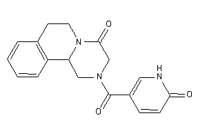 2-(6-keto-1H-pyridine-3-carbonyl)-3,6,7,11b-tetrahydro-1H-pyrazino[2,1-a]isoquinolin-4-one