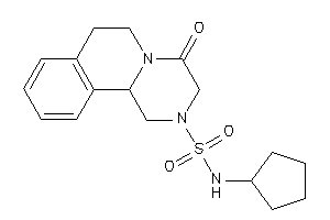 Image of N-cyclopentyl-4-keto-3,6,7,11b-tetrahydro-1H-pyrazino[2,1-a]isoquinoline-2-sulfonamide