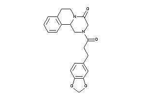 2-[3-(1,3-benzodioxol-5-yl)propanoyl]-3,6,7,11b-tetrahydro-1H-pyrazino[2,1-a]isoquinolin-4-one