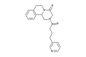 Image of 2-[4-(3-pyridyl)butanoyl]-3,6,7,11b-tetrahydro-1H-pyrazino[2,1-a]isoquinolin-4-one