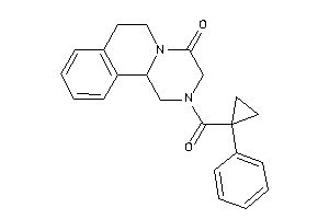 Image of 2-(1-phenylcyclopropanecarbonyl)-3,6,7,11b-tetrahydro-1H-pyrazino[2,1-a]isoquinolin-4-one