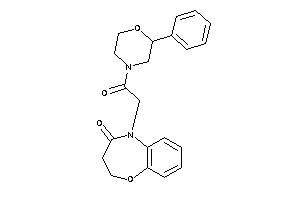 5-[2-keto-2-(2-phenylmorpholino)ethyl]-2,3-dihydro-1,5-benzoxazepin-4-one