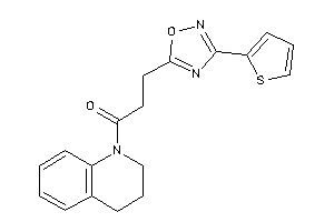 1-(3,4-dihydro-2H-quinolin-1-yl)-3-[3-(2-thienyl)-1,2,4-oxadiazol-5-yl]propan-1-one