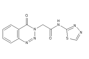 Image of 2-(4-keto-1,2,3-benzotriazin-3-yl)-N-(1,3,4-thiadiazol-2-yl)acetamide