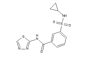 3-(cyclopropylsulfamoyl)-N-(1,3,4-thiadiazol-2-yl)benzamide