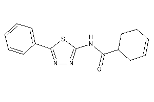 Image of N-(5-phenyl-1,3,4-thiadiazol-2-yl)cyclohex-3-ene-1-carboxamide