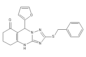 Image of 2-(benzylthio)-9-(2-furyl)-5,6,7,9-tetrahydro-4H-[1,2,4]triazolo[5,1-b]quinazolin-8-one