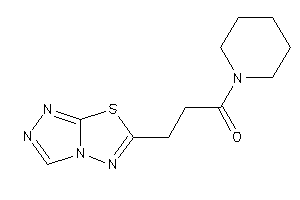Image of 1-piperidino-3-([1,2,4]triazolo[3,4-b][1,3,4]thiadiazol-6-yl)propan-1-one