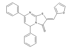 2-(2-furfurylidene)-5,7-diphenyl-5H-thiazolo[3,2-a]pyrimidin-3-one