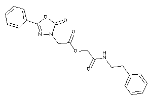 Image of 2-(2-keto-5-phenyl-1,3,4-oxadiazol-3-yl)acetic Acid [2-keto-2-(phenethylamino)ethyl] Ester