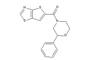 Image of (2-phenylmorpholino)-thieno[2,3-d]thiazol-5-yl-methanone