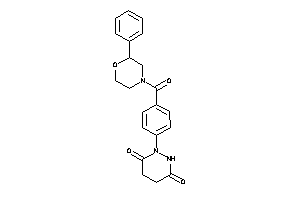 Image of 1-[4-(2-phenylmorpholine-4-carbonyl)phenyl]hexahydropyridazine-3,6-quinone