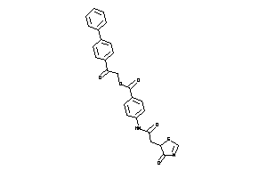 4-[[2-(4-keto-2-thiazolin-5-yl)acetyl]amino]benzoic Acid [2-keto-2-(4-phenylphenyl)ethyl] Ester