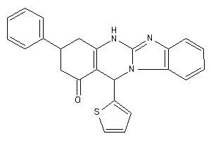 3-phenyl-12-(2-thienyl)-3,4,5,12-tetrahydro-2H-benzimidazolo[2,1-b]quinazolin-1-one