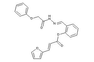 Image of 3-(2-furyl)acrylic Acid [2-[[(2-phenoxyacetyl)hydrazono]methyl]phenyl] Ester