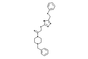 1-(4-benzylpiperazino)-2-[[5-(phenoxymethyl)-4H-1,2,4-triazol-3-yl]thio]ethanone