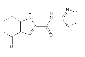 Image of 4-keto-N-(1,3,4-thiadiazol-2-yl)-1,5,6,7-tetrahydroindole-2-carboxamide