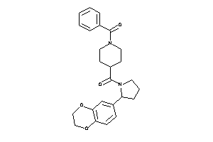 (1-benzoyl-4-piperidyl)-[2-(2,3-dihydro-1,4-benzodioxin-6-yl)pyrrolidino]methanone