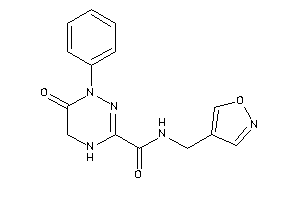 N-(isoxazol-4-ylmethyl)-6-keto-1-phenyl-4,5-dihydro-1,2,4-triazine-3-carboxamide