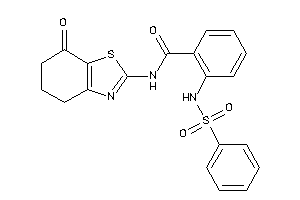 Image of 2-(benzenesulfonamido)-N-(7-keto-5,6-dihydro-4H-1,3-benzothiazol-2-yl)benzamide