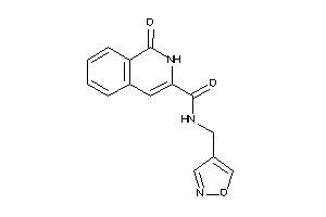 Image of N-(isoxazol-4-ylmethyl)-1-keto-2H-isoquinoline-3-carboxamide