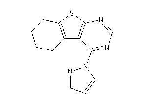 4-pyrazol-1-yl-5,6,7,8-tetrahydrobenzothiopheno[2,3-d]pyrimidine