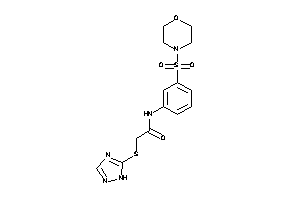 Image of N-(3-morpholinosulfonylphenyl)-2-(1H-1,2,4-triazol-5-ylthio)acetamide