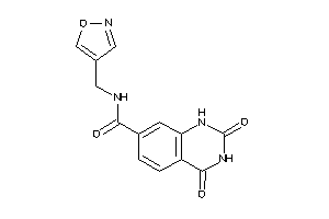 Image of N-(isoxazol-4-ylmethyl)-2,4-diketo-1H-quinazoline-7-carboxamide