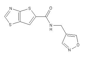 Image of N-(isoxazol-4-ylmethyl)thieno[2,3-d]thiazole-5-carboxamide