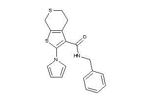 Image of N-benzyl-2-pyrrol-1-yl-5,7-dihydro-4H-thieno[2,3-c]thiopyran-3-carboxamide