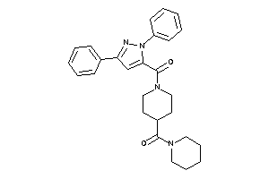 [1-(2,5-diphenylpyrazole-3-carbonyl)-4-piperidyl]-piperidino-methanone