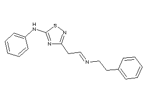 [3-(2-phenethyliminoethyl)-1,2,4-thiadiazol-5-yl]-phenyl-amine