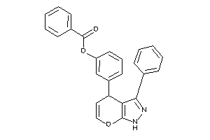 Image of Benzoic Acid [3-(3-phenyl-1,4-dihydropyrano[2,3-c]pyrazol-4-yl)phenyl] Ester