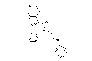 N-(2-phenoxyethyl)-2-pyrrol-1-yl-5,7-dihydro-4H-thieno[2,3-c]thiopyran-3-carboxamide