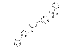 2-[[4-(2-thienylsulfonylamino)phenyl]thio]-N-[4-(2-thienyl)thiazol-2-yl]acetamide