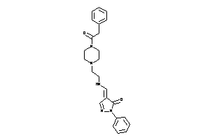 Image of 2-phenyl-4-[[2-[4-(2-phenylacetyl)piperazino]ethylamino]methylene]-2-pyrazolin-3-one