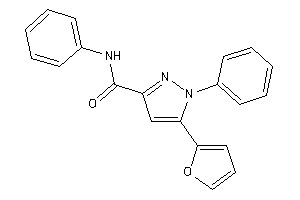 Image of 5-(2-furyl)-N,1-diphenyl-pyrazole-3-carboxamide