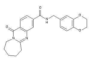 Image of N-(2,3-dihydro-1,4-benzodioxin-6-ylmethyl)-12-keto-7,8,9,10-tetrahydro-6H-azepino[2,1-b]quinazoline-3-carboxamide