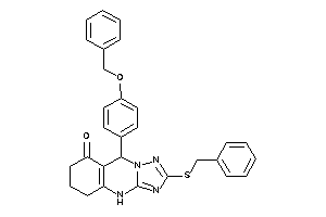9-(4-benzoxyphenyl)-2-(benzylthio)-5,6,7,9-tetrahydro-4H-[1,2,4]triazolo[5,1-b]quinazolin-8-one