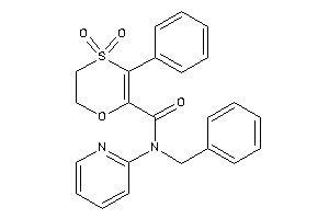 N-benzyl-4,4-diketo-5-phenyl-N-(2-pyridyl)-2,3-dihydro-1,4-oxathiine-6-carboxamide